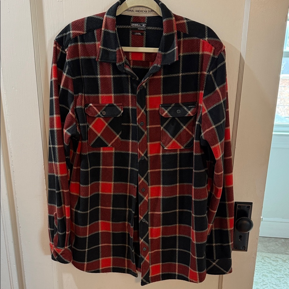 O'Neill Red and Black Checkered Shirt